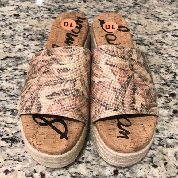 Sam Edelman Leaf Pattern Espadrilles - Picture 2 of 7